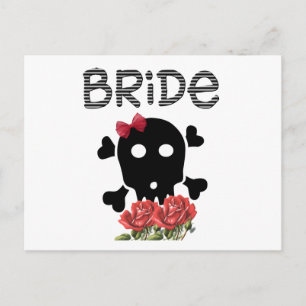 Skull Bride Vykort
