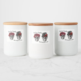 Skull Bröllop - tills döden inträffar får vi en de Mat Etiketter