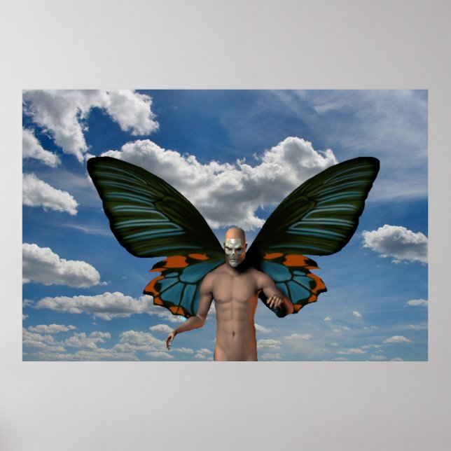 Skull Butterfly Poster (Framsidan)