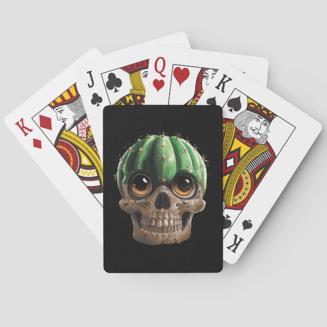 Skull Cactus Playing Cards Casinokort (Baksidan)