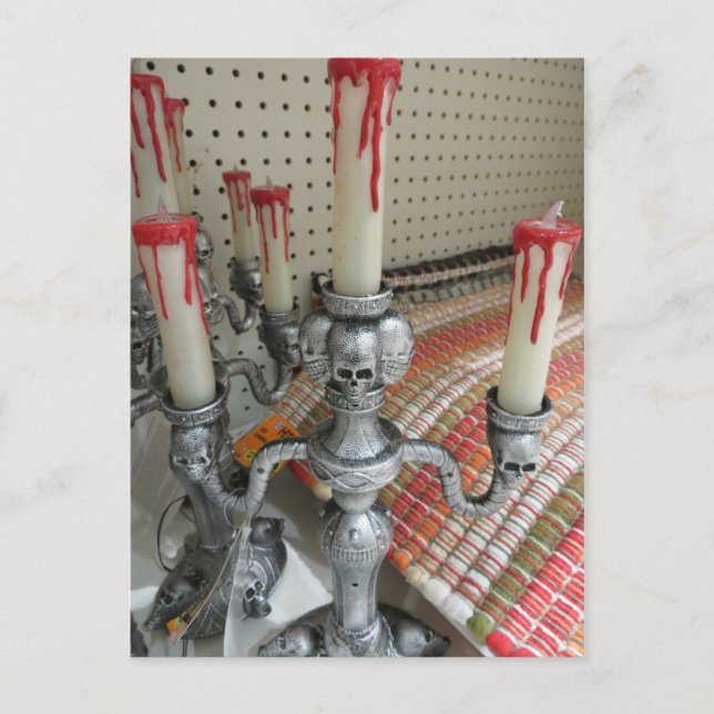 Skull Candelabra Vykort (Framsida)