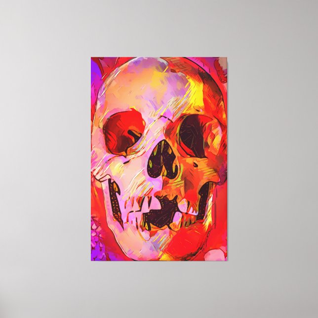 Skull Canvastryck (Framsida)