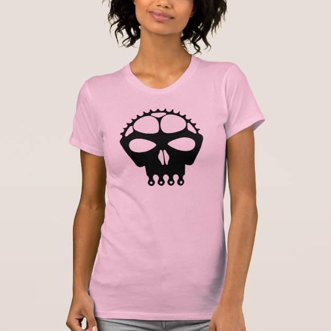 Skull Chainring Tee Shirt (Framsida)
