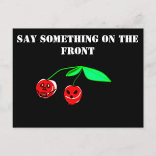 Skull Cherries vykort