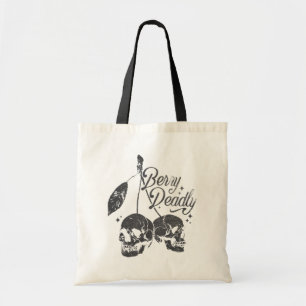 Skull Cherry Spooky och Sweet Gothic Halloween Tygkasse
