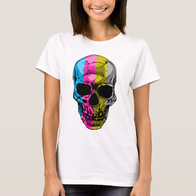 SKULL CMYK TEE SHIRT (Framsida)