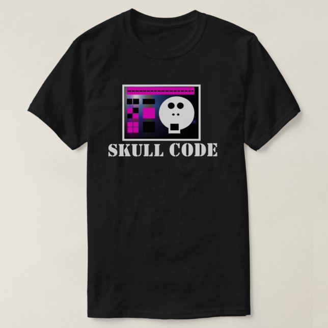 Skull Code V4: Skullnskin Grafik T-shirt Av J.H.T. (Design framsida)