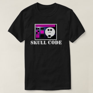 Skull Code V4: Skullnskin Graphics Tee By J.H.T.
