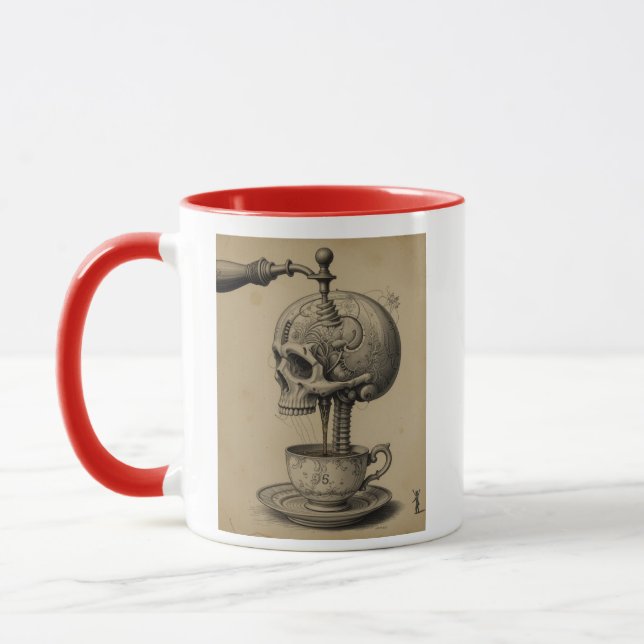 SKULL COFFEE MUGG (Vänster)