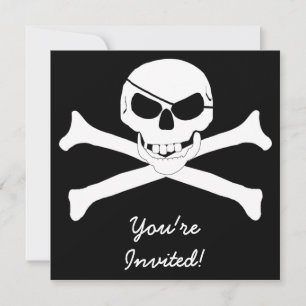 Skull & Crossbone - Jolly Roger Inbjudningar
