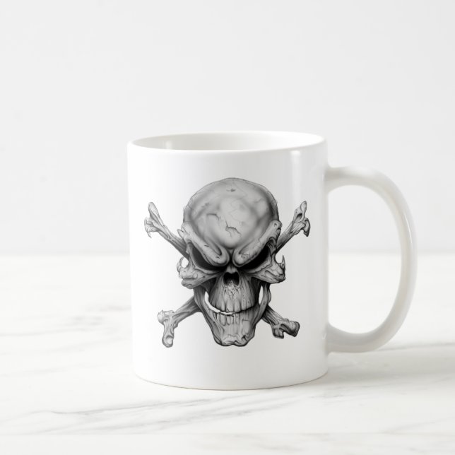 Skull Crossed Bones Kaffemugg (Höger)