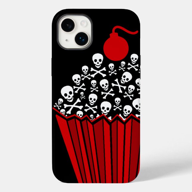 Skull Cupkaka Fodral-Mate iphone case (Baksida)