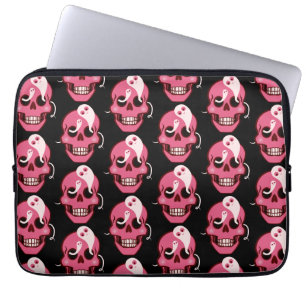 Skull Cute Goth Halloween Mönster Laptop Fodral