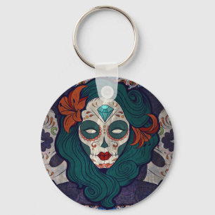 Skull Dam Nyckelring