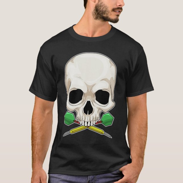 Skull Darts Dart T Shirt (Framsida)