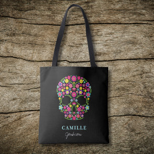 Skull Day of the dead halloween fest Tygkasse