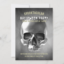 Skull design. Black and white Inbjudningar