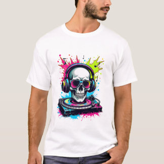 Skull DJ Vibes T Shirt
