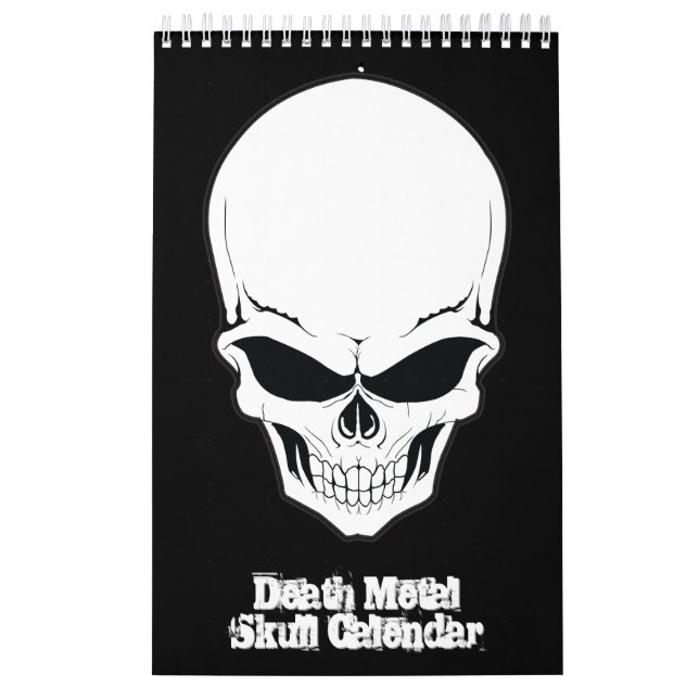 Skull 💀 Död Metall Cranium Collection 🔥 Kalender (Omslag)