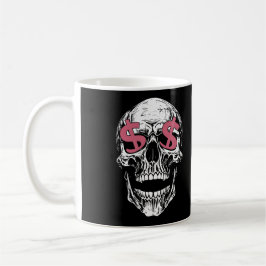 Skull & Dollar Eyes Mug – Dark Money Vibes Kaffemugg
