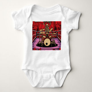 Skull Drummer: Wrestler Ring Illustration T Shirt