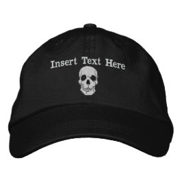 Skull Embroierat Hat Broderad Keps