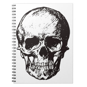 Skull Fantasy Art Sten Punk Heavy Metall Anteckningsbok
