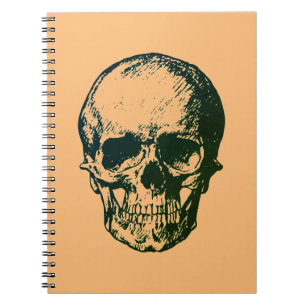 Skull Fantasy Art Sten Punk Heavy Metall Anteckningsbok