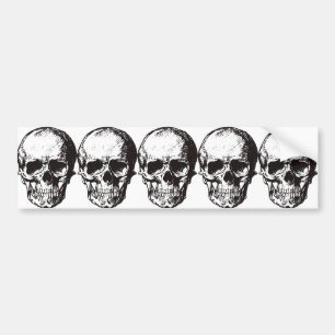 Skull Fantasy Art Sten Punk Heavy Metall Bildekal