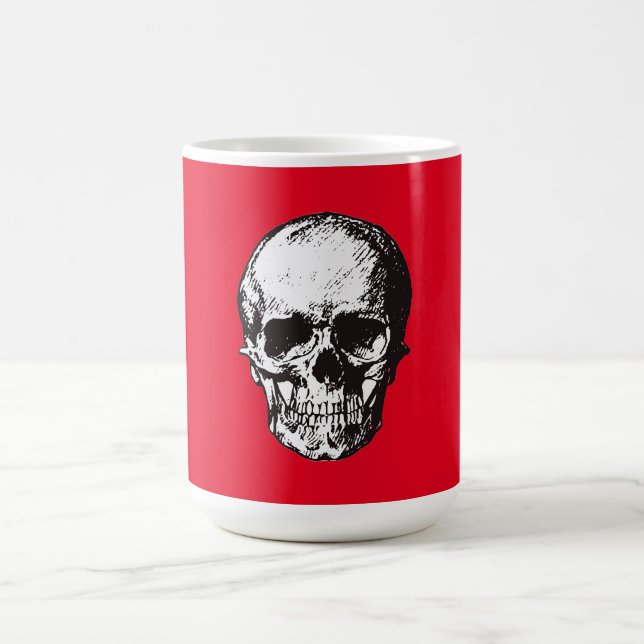 Skull Fantasy Art Sten Punk Heavy Metall Kaffemugg (Center)