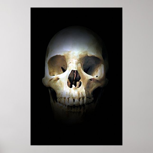 Skull Fantasy Art Sten Punk Heavy Metall Poster (Framsidan)