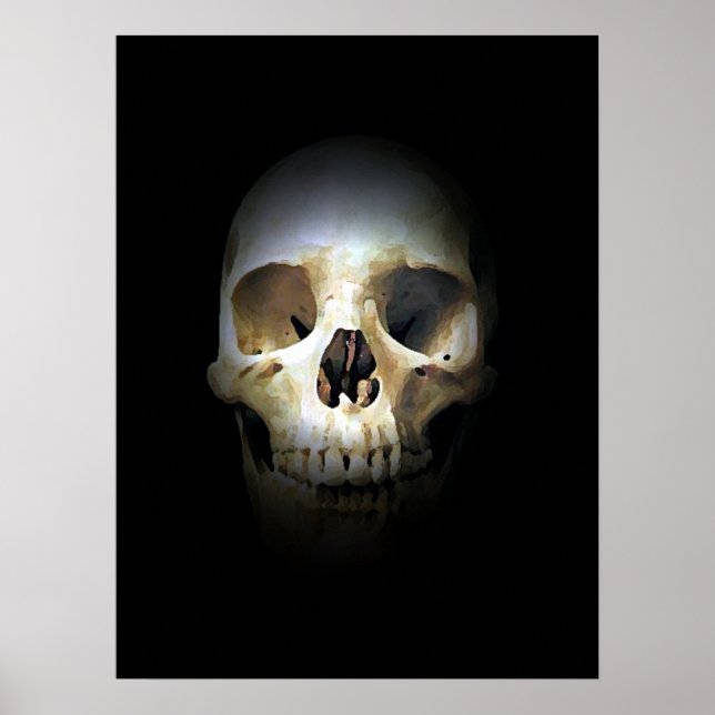 Skull Fantasy Art Sten Punk Heavy Metall Poster (Framsidan)