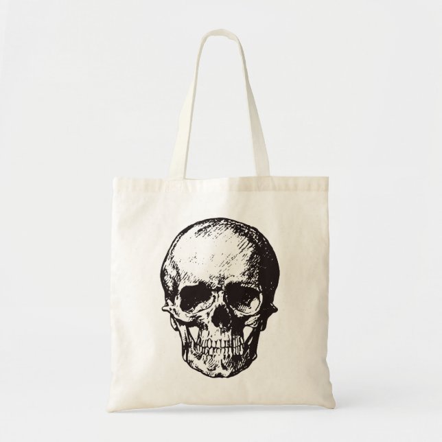 Skull Fantasy Art Sten Punk Heavy Metall Tygkasse (Framsidan)