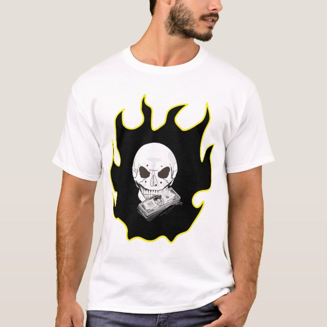Skull Flame Tee (Framsida)