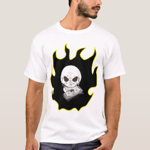 Skull Flame Tee Shirt
