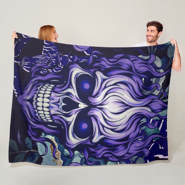 Skull Fleecefilt (På plats)