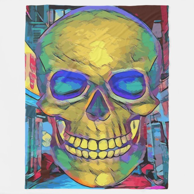 Skull Fleecefilt (Framsidan)