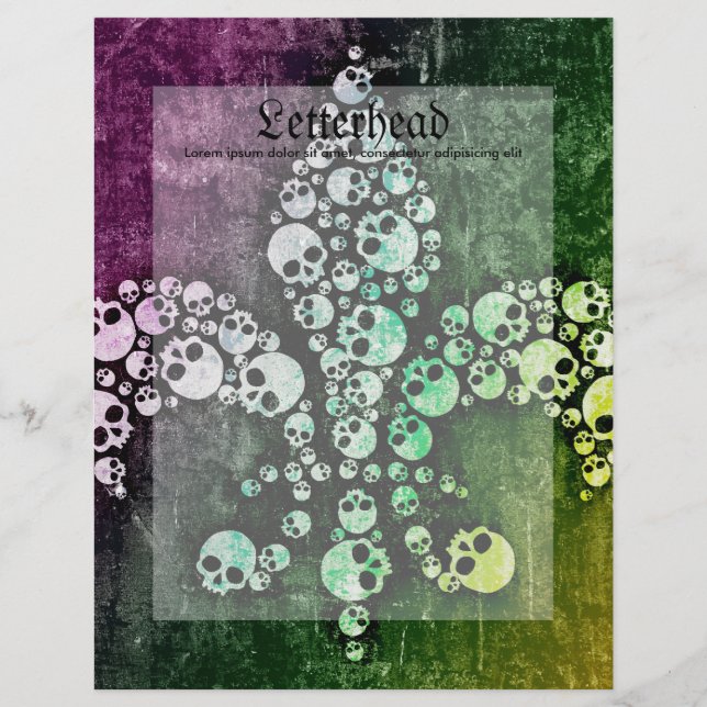 Skull Fleur De Lis (Framsida)