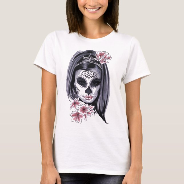 Skull-flickdesign Tee (Framsida)