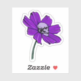 Skull Flower  Klistermärken