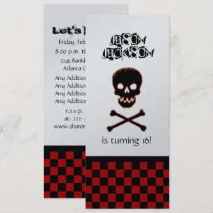 Skull, Födelsedagsfest inbjudan