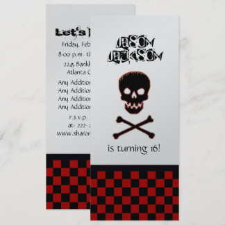 Skull, Födelsedagsfest inbjudan