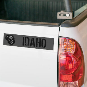 SKULL FÖR IDAHO BUMPER BILDEKAL