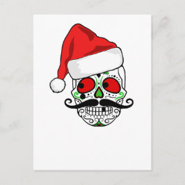 Skull för roligt julsocker helg vykort