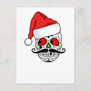 Skull för roligt julsocker helg vykort
