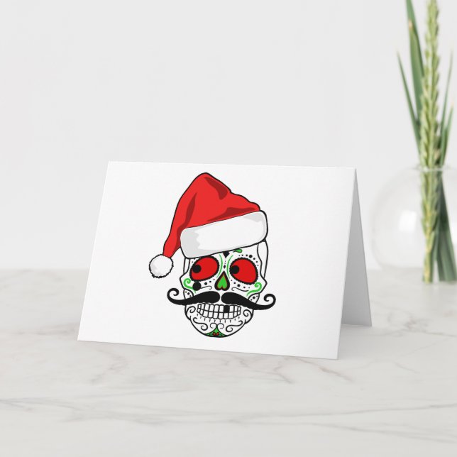 Skull för roligt julsocker helgkort (Framsida)