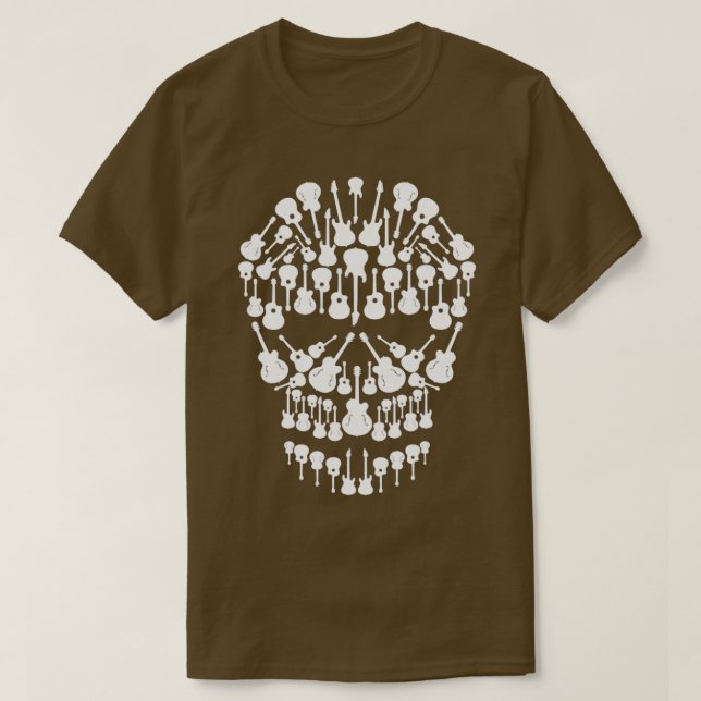 Skull från Guitarist Electric T Shirt (Design framsida)
