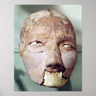 Skull, från Jericho, 7000-6000 BC Poster