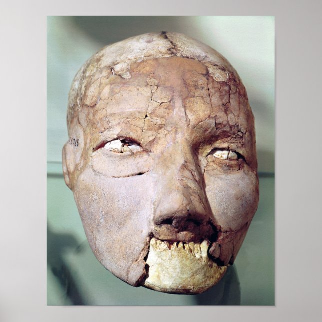 Skull, från Jericho, 7000-6000 BC Poster (Framsidan)