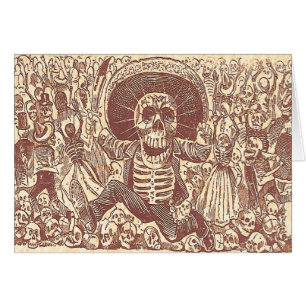 Skull från Oaxaca, La Calavera Oaxaqueña Hälsningskort